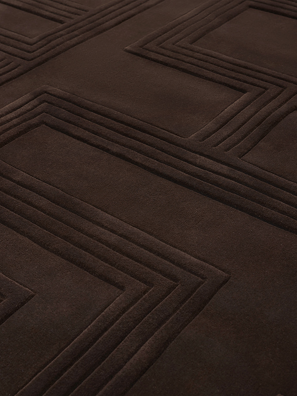 image of the bowie deep brown rug