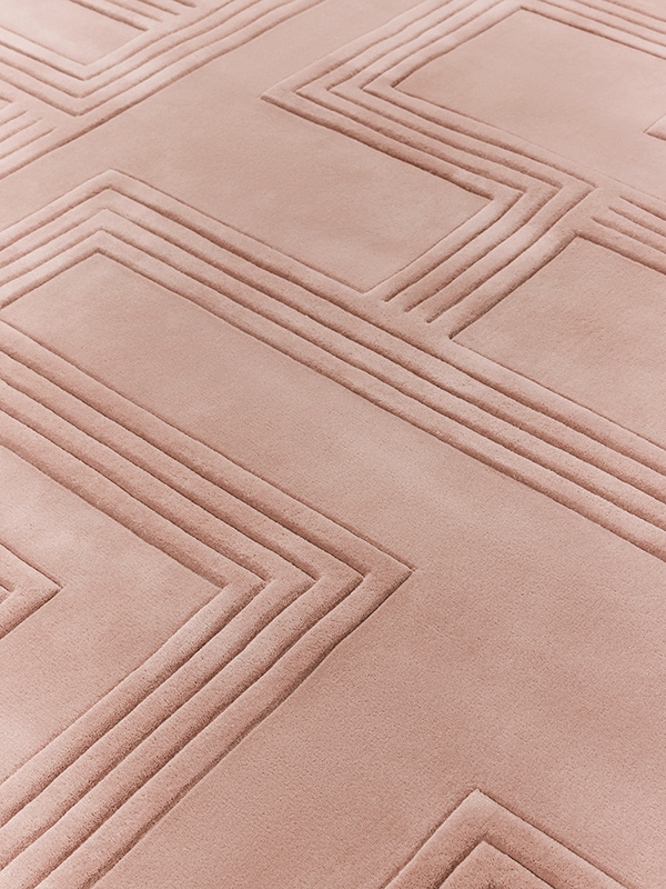 close up image of the Bowie Isabella designed by Designer rugs studio