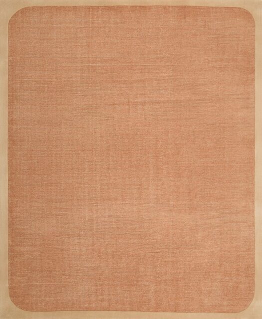 overhead image of the wolfram fudge rug with border