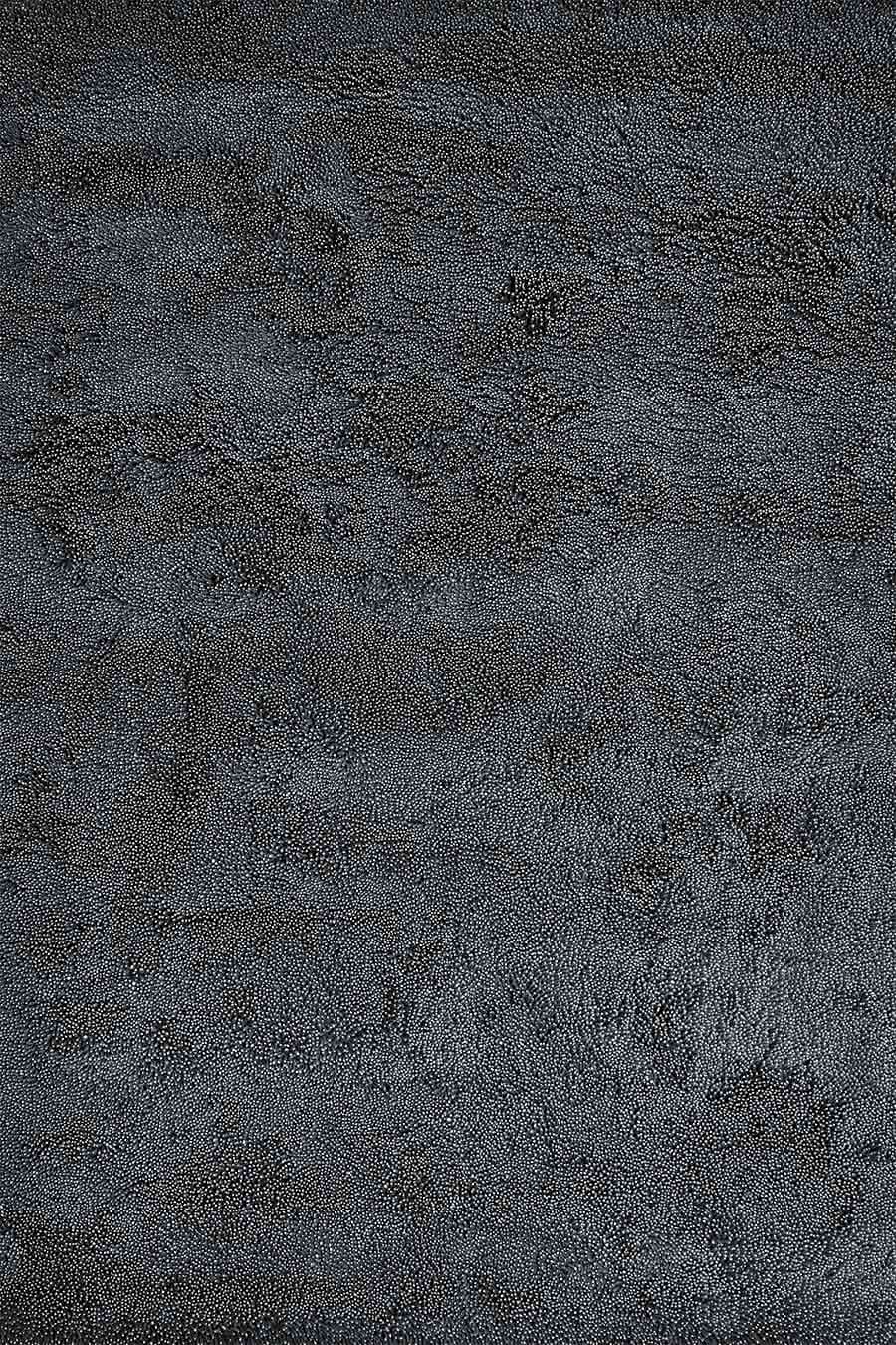 Overhead view of textured Coral Shag rug in charcoal colour