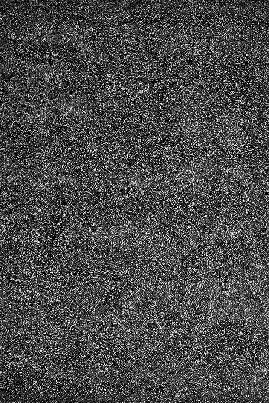 Overhead view of textured Coral Shag rug in indigo colour