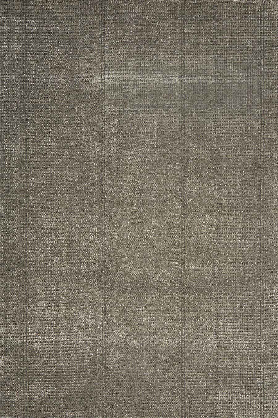 Overhead view of Tungsten rug in silver iron colour