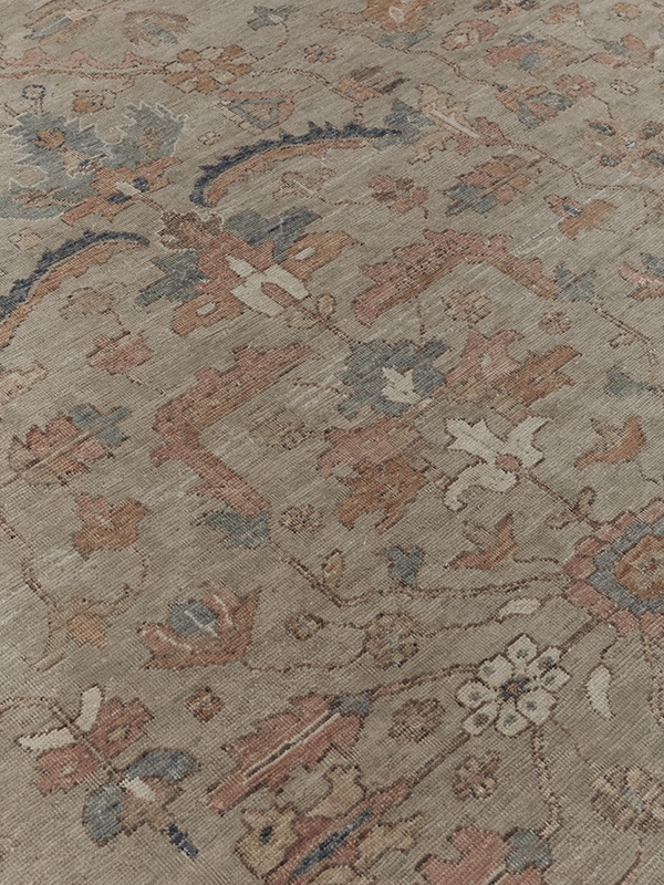 image of the jomana olive handknot rug