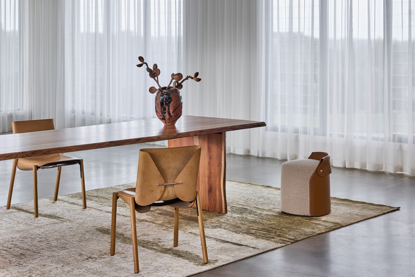 location image of the Vireon handknot rug-Beige-Olive