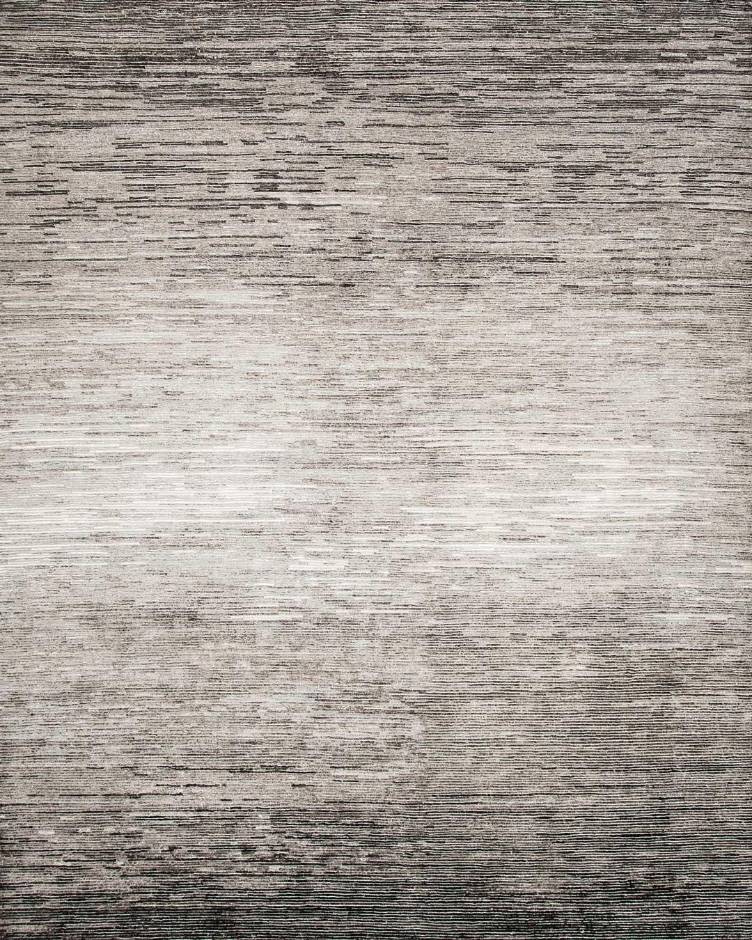 Overhead view of textural Corrugation rug in grey colour