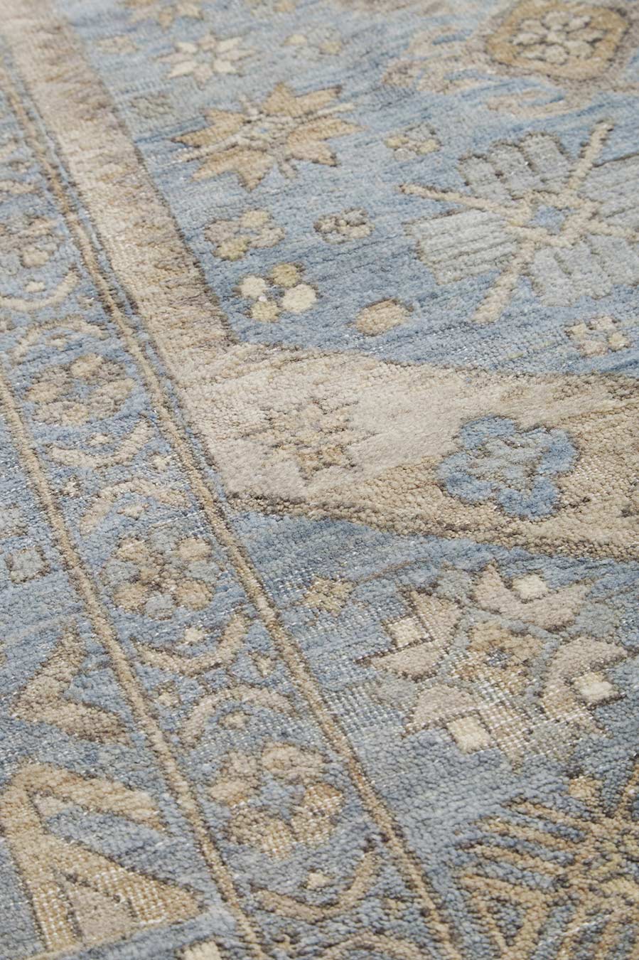 Detailed image of blue Ibiza rug