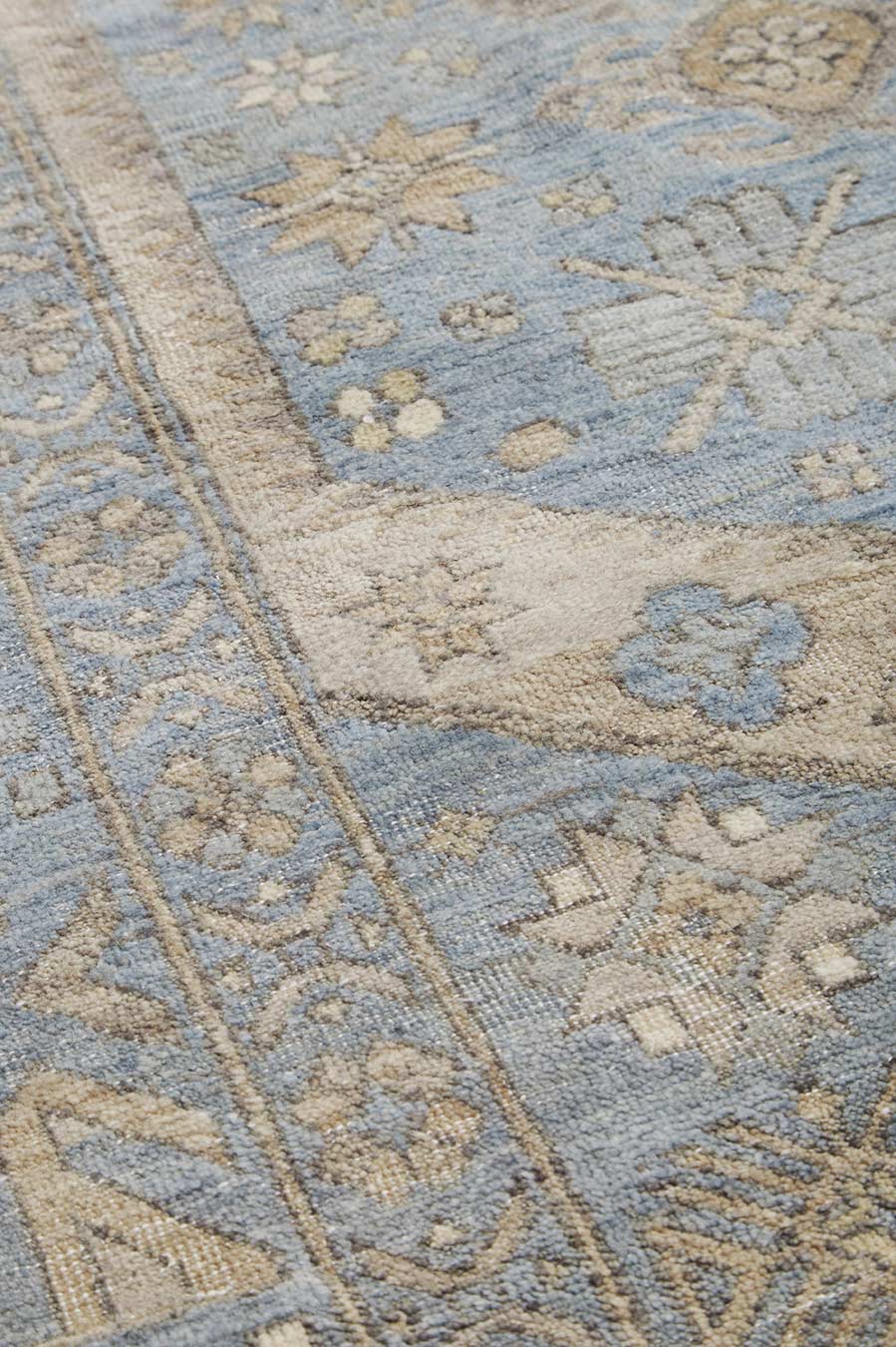 Detailed image of blue Ibiza rug