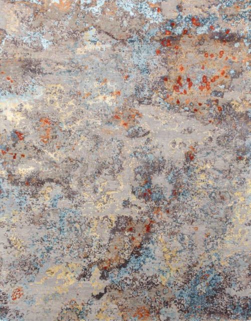 Product image of abstract Venus rug in grey and blue colour