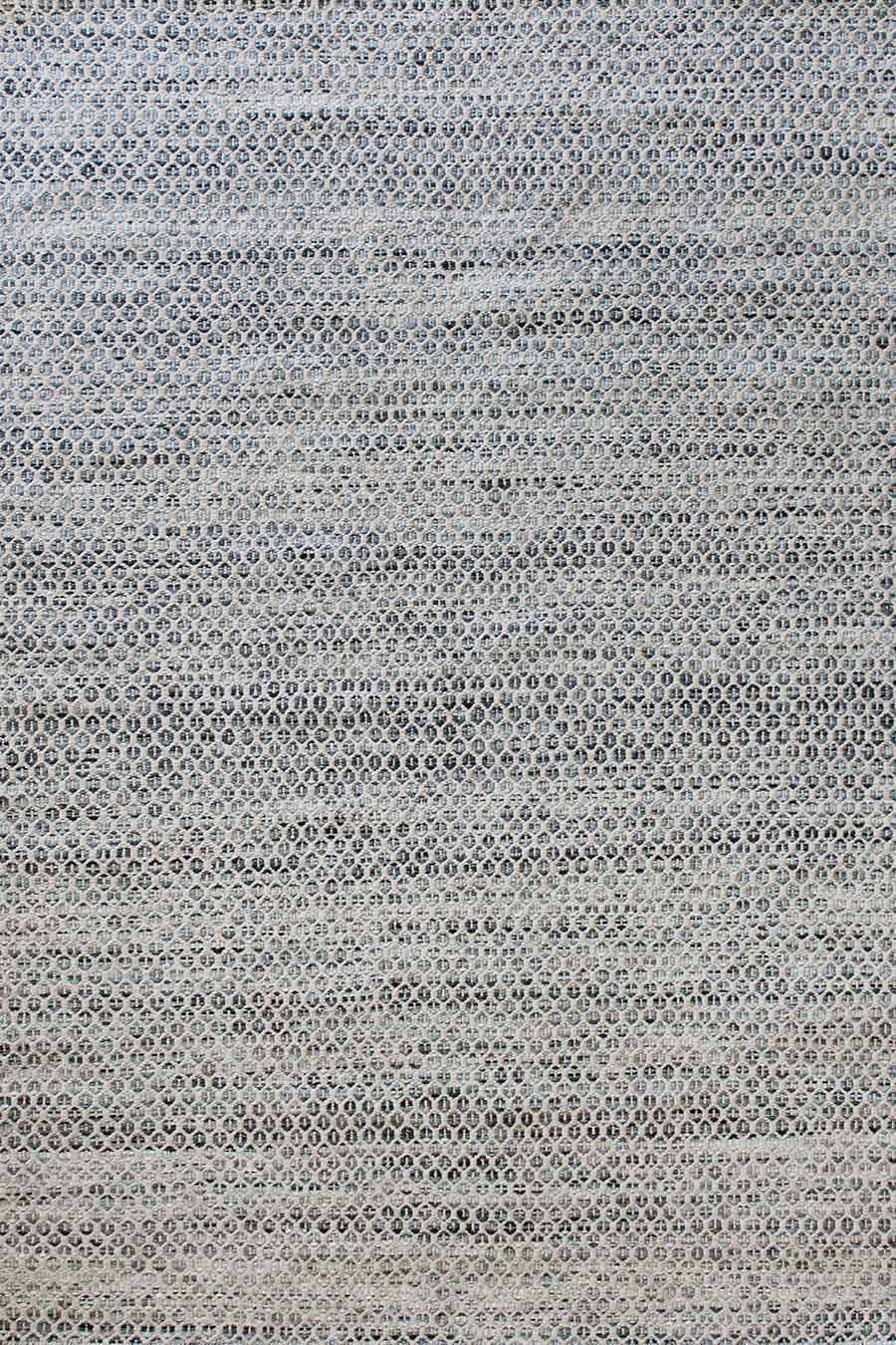 Overhead image of textured Plait Hive rug in grey colour