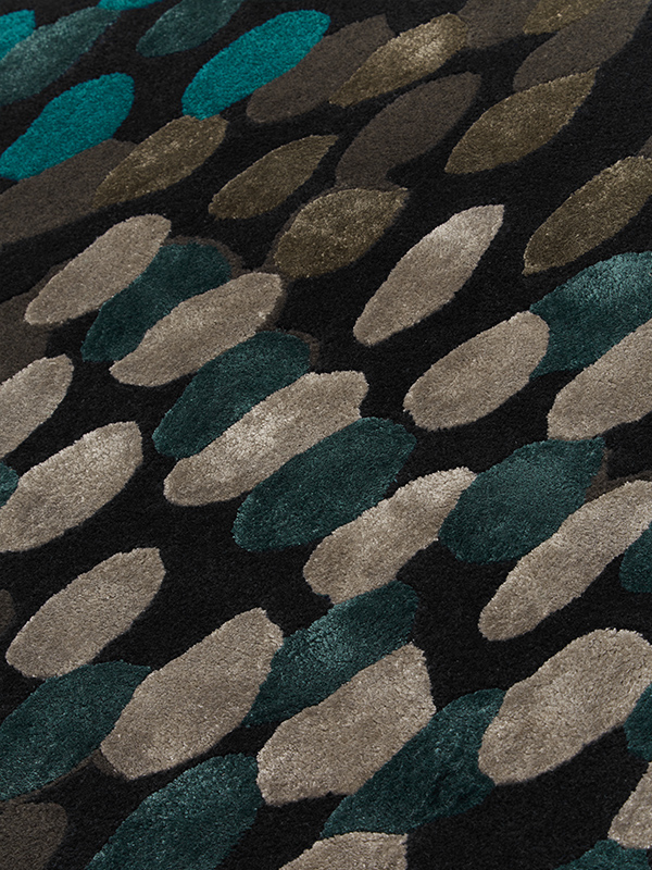 designer rugs Carrousell Dotty deep blue close up oh wr.jpg