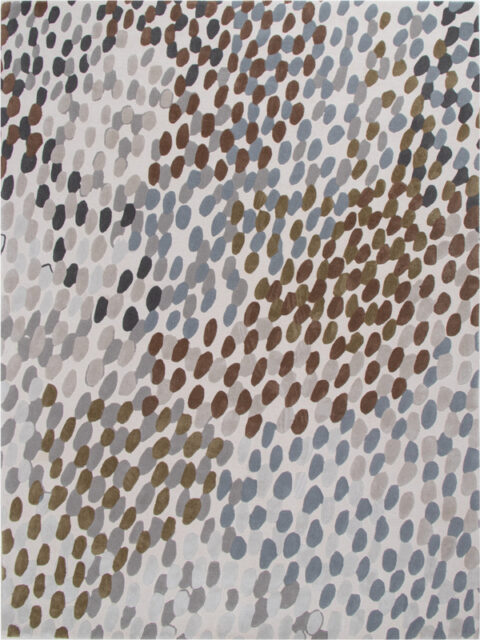 overhead image of the Dotty pisachio designed by designer rugs