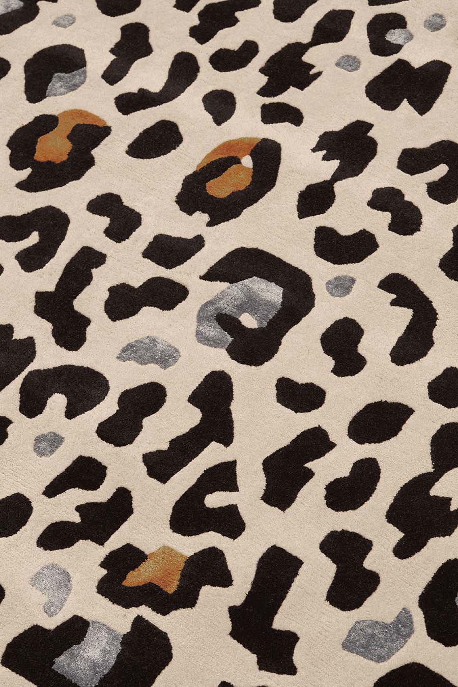 detailed image of leopard print Donatella rug