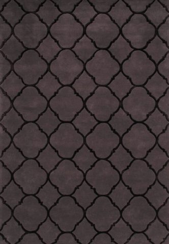 Istanbul rug in dark grey colourway overhead image