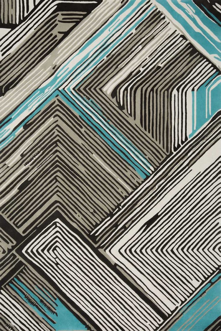 Travis Teal Blue 190x280cm Hand Tufted Designer Rugs