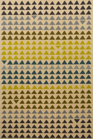 Tribeca rug in citrus colourway overhead image