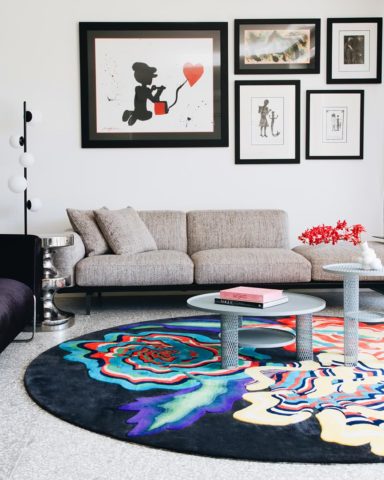 Floral Allsorts hand tufted rug by Romance Was Born