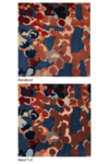 Detailed view of indigenous Pinkalarta sample in pink and blue colour