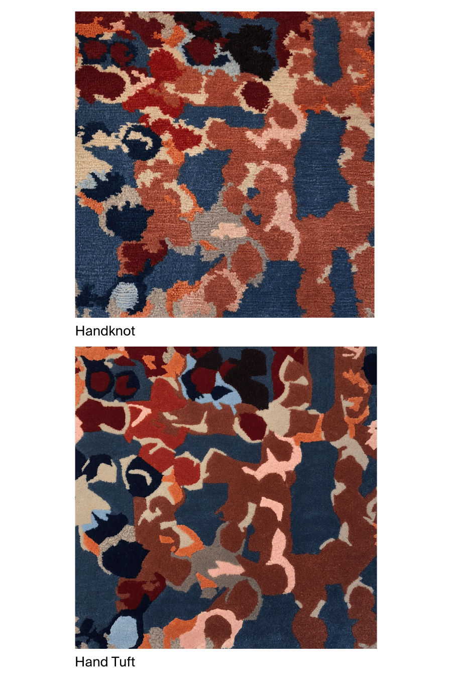 Detailed view of indigenous Pinkalarta sample in pink and blue colour