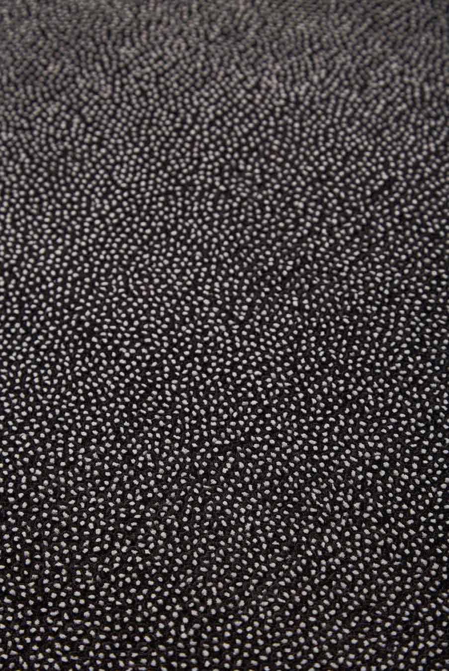 Overhead view of textured Coral Cut Pile rug in charcoal colour