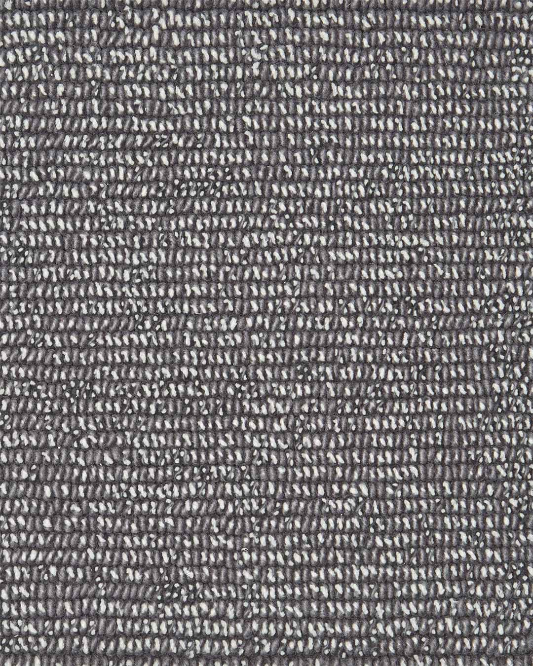 Close up view of textured Coral Tip Shear Loop rug in grey colour