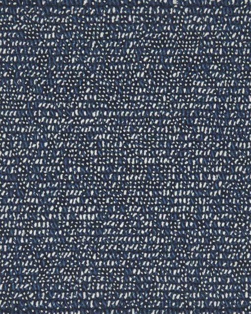 Close up view of textured Coral Tip Shear Loop rug in dark blue colour
