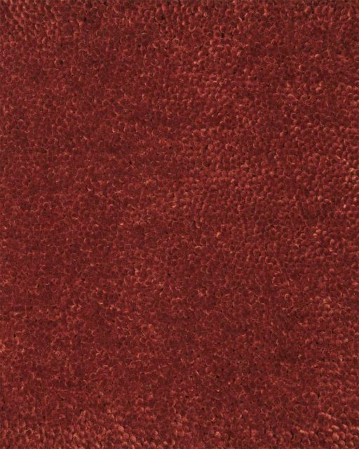 Close up view of textured Napoleon Cut Pile rug in red colour