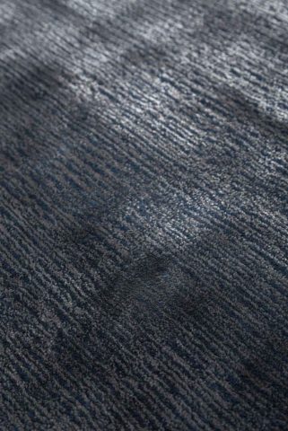 Close up view of Safari rug in navy mix colour