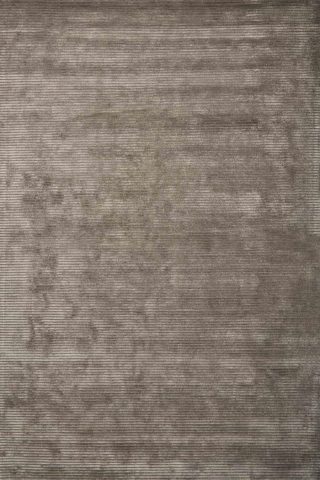 Overhead view of textured Velour rug in dark beige colour